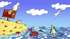 Panorama-Comiczeichnung mit Maskottchen f&uuml;r die Papenburg Tourismus GmbH/Besucherzentrum Meyerwerft originalgr&ouml;&szlig;e 8 x 1,2 m...